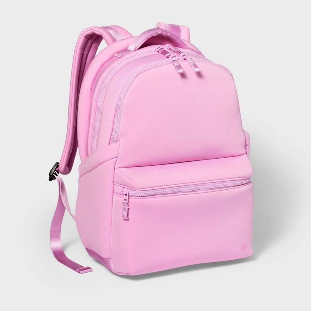 Faux Neoprene 17" Backpack Pink - All In Motion